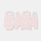 Some Bunny Baby Shower Roze Gingham Bedankdoosjes (Uitgevouwen)