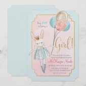 Some Bunny Baby Shower Uitnodiging (Voorkant / Achterkant)
