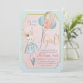 Some Bunny Baby Shower Uitnodiging (Staand voorkant)