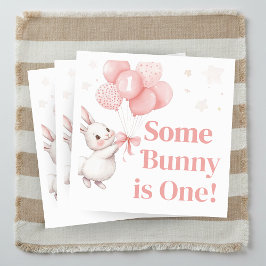 Some Bunny Balloon Verjaardagsfeestje Servet