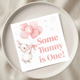 Some Bunny Balloon Verjaardagsfeestje Servet