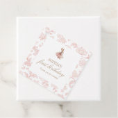 Some Bunny Birthday Pink Bunny Party Bedankjes Labels (In situ)