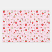 Some Bunny Birthday Pink Inpakpapier Vel (Voorkant 3)