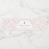 Some Bunny Birthday Water Bottle Waterfles Etiket (Enkel label)