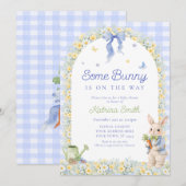 Some Bunny Boy Baby Shower Kaart (Voorkant / Achterkant)