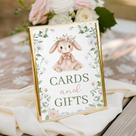 Some Bunny Cards and Gifts Table Sign Reclamebord Met Voetstuk