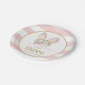 Some Bunny draait DRIE (Bunny Ears) CUSTOM Papieren Bordje (Gekanteld)