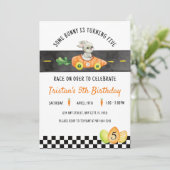 Some Bunny draait vijf paashaas race Kaart (Staand voorkant)