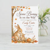Some Bunny Fall Baby Shower Kaart (Staand voorkant)