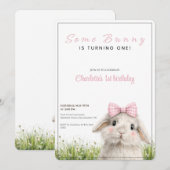 Some Bunny First Birthday  Kaart (Voorkant / Achterkant)