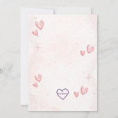 Some Bunny First Birthday, Pink Invitation Kaart (Achterkant)