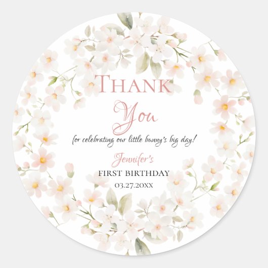 Some Bunny First Birthday Stickers (Voorkant)