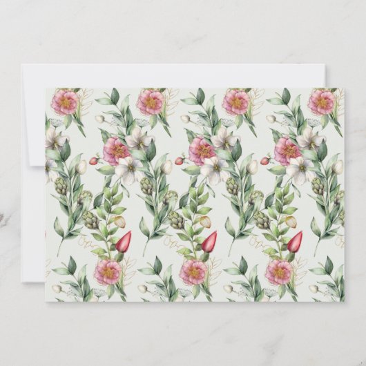 Some Bunny Greenery Ruit Kinderen Verjaardagsfoto Kaart (Achterkant)