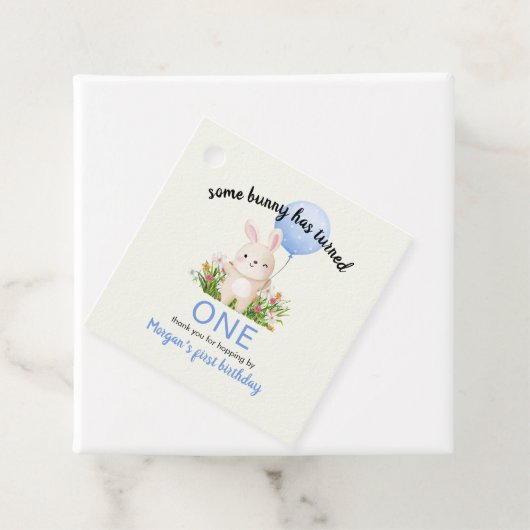 Some Bunny is een eenvoudige Schattigee jongetjes  Bedankjes Labels (In situ)