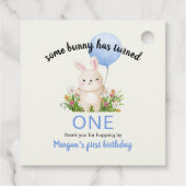 Some Bunny is een eenvoudige Schattigee jongetjes  Bedankjes Labels (Achterkant)