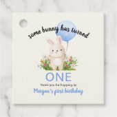 Some Bunny is een eenvoudige Schattigee jongetjes  Bedankjes Labels (Voorkant)