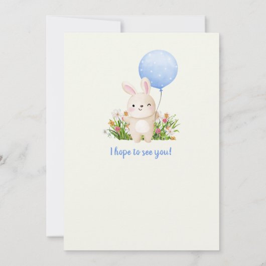 Some Bunny is een eenvoudige Schattigee jongetjes Kaart (Achterkant)