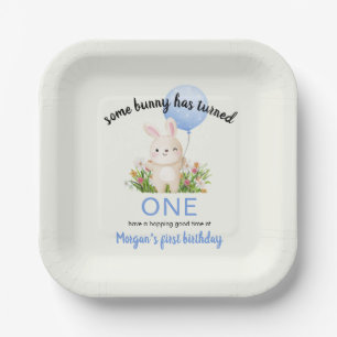 Some Bunny is een eenvoudige Schattigee jongetjes  Papieren Bordje