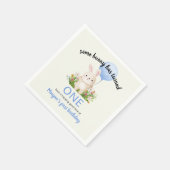 Some Bunny is een eenvoudige Schattigee jongetjes Servet (Hoek)