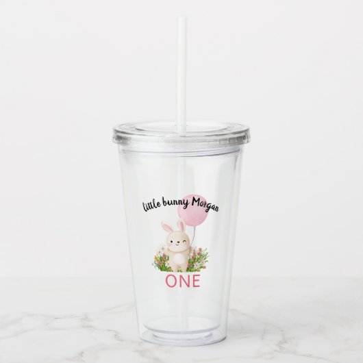 Some Bunny is een eenvoudige Schattigee meisjes 1e Acryl Drinkbeker (Voorkant)