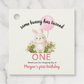 Some Bunny is een eenvoudige Schattigee meisjes 1e Bedankjes Labels (Voorkant)