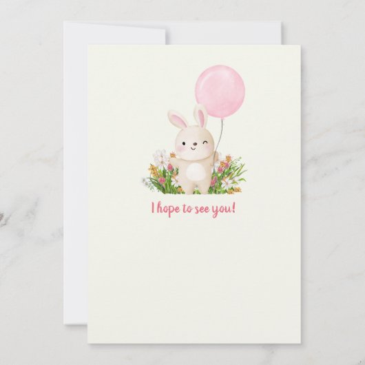 Some Bunny is een eenvoudige Schattigee meisjes 1e Kaart (Achterkant)