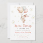 Some Bunny is een first party meisje paaspastel Kaart (Voorkant)