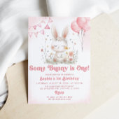 Some Bunny is een konijn 1e verjaardagsfeestje Kaart