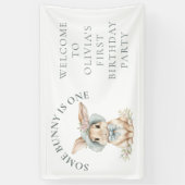 Some Bunny is een welkom 1e verjaardagsfeestje Spandoek (Verticaal)