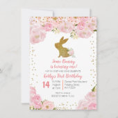 Some Bunny is het draaien van een 1e verjaardag ui Kaart (Voorkant)