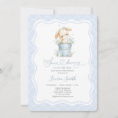 Some Bunny Is On The Way Baby Shower Boy Kaart (Voorkant)