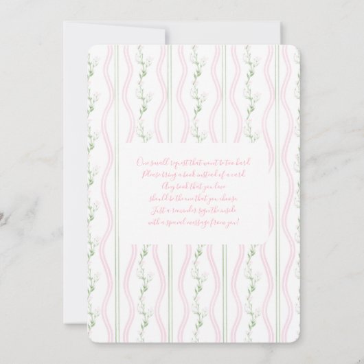 Some Bunny Is On The Way Baby Shower Girl Kaart (Achterkant)