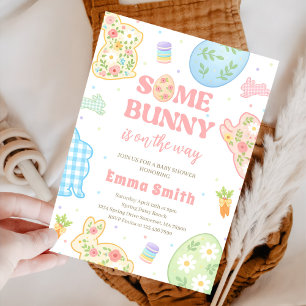 Some Bunny Is On The Way Baby Shower Kaart