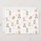 Some Bunny Is On The Way Boho Rabbit Baby Shower Kaart (Achterkant)