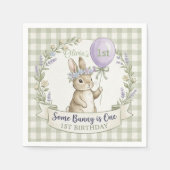 Some Bunny is One 1e Verjaardag Servetten (Voorkant)