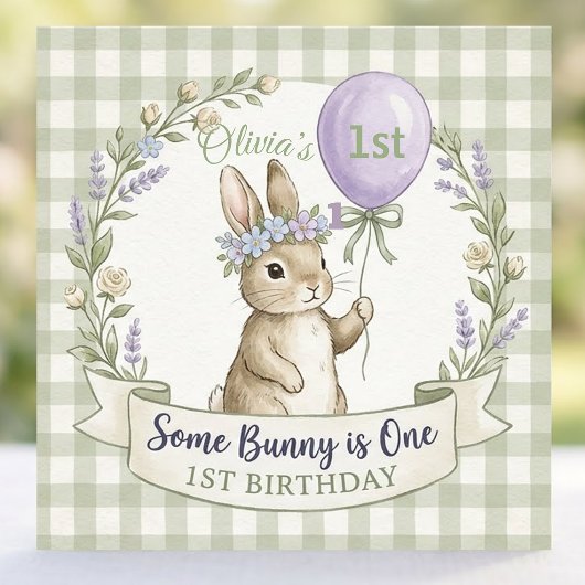 Some Bunny is One 1e Verjaardag Servetten