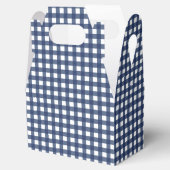 Some Bunny is One blauwe Gingham Verjaardag Bedankdoosjes (Geopend)