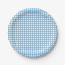 Some Bunny is One blauwe Gingham Verjaardag