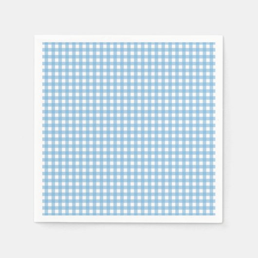 Some Bunny is One blauwe Gingham Verjaardag Servet (Voorkant)