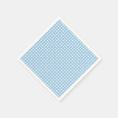 Some Bunny is One blauwe Gingham Verjaardag Servet (Hoek)
