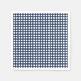 Some Bunny is One blauwe Gingham Verjaardag Servet