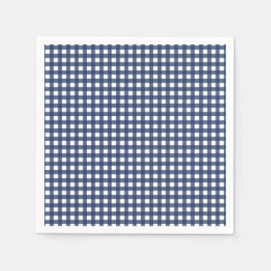 Some Bunny is One blauwe Gingham Verjaardag Servet