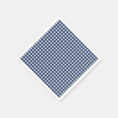 Some Bunny is One blauwe Gingham Verjaardag Servet (Hoek)