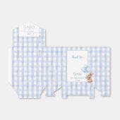 Some Bunny Is One Blue Balloons 1st Birthday Bedankdoosjes (Uitgevouwen)