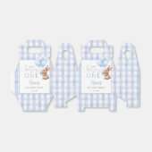 Some Bunny Is One Blue Balloons 1st Birthday Bedankdoosjes (Uitgevouwen)