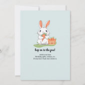 Some Bunny is One Boys Girls 1st Birthday Kaart (Achterkant)