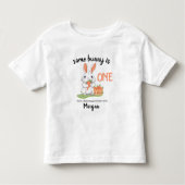 Some Bunny is One Boys Girls 1st Birthday Kinder Shirts (Voorkant)