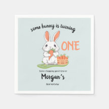 Some Bunny is One Boys Girls 1st Birthday