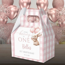 Some Bunny Is One Roze Ballonnen 1e Verjaardag