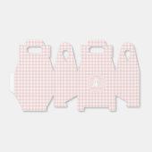 Some Bunny is One Roze Gingham Verjaardag Bedankdoosjes (Uitgevouwen)